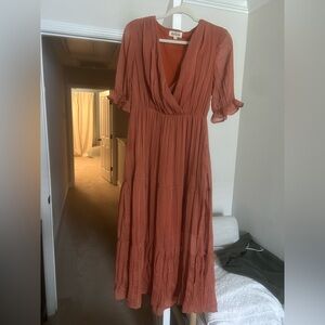Blush Terracotta Maxi Dress